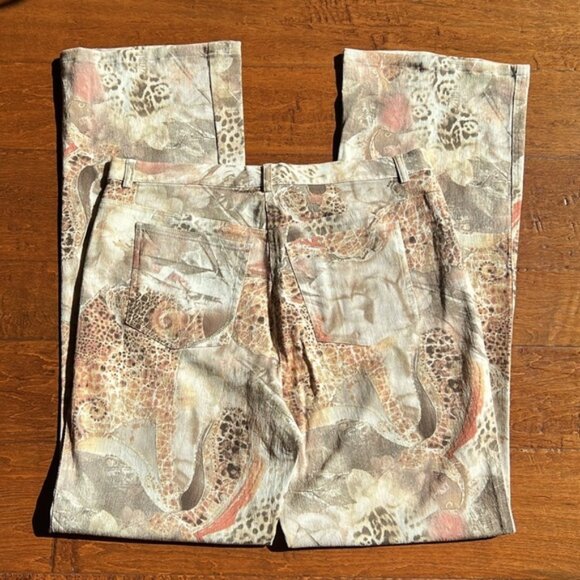 Olsen Women's Straight Leg Jeans - Animal Print - Picture 3 of 10